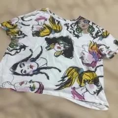 ZARA 半袖tシャツ フェイス柄　柄物のサムネイル