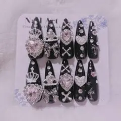 ❤︎現品❤︎ゴテゴテ地雷系量産型ゴシック黒ピンク