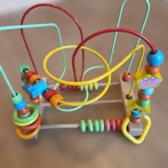 カラフルビーズコースター 知育玩具