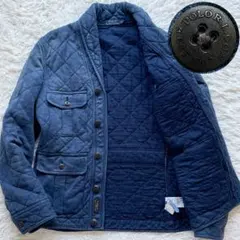 ラルフローレン ハンティングジャケット 茄子紺 ロゴパッチ フェードネイビー