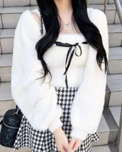 INGNI フェザーボレロニット＋ベアキャミセット