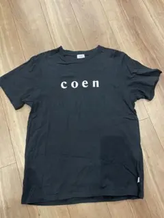 coen ロゴプリント Tシャツ ブラック L