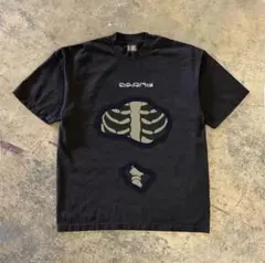ELEL スケルトン グラフィック Tシャツ ブラック