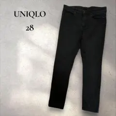 【UNIQLO】ウルトラストレッチジーンズ ブラック 28