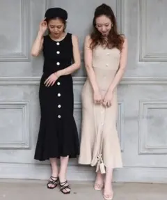 ROYALPARTY シェルボタンマーメイドワンピース