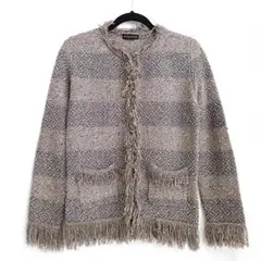 91 ETRO エトロ フリンジカーディガン 40 M マルチカラーのサムネイル