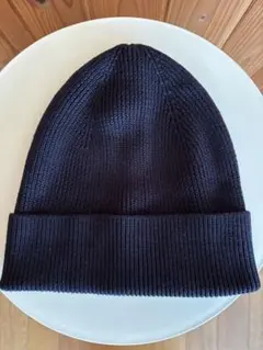 無印良品 コットンニットキャップ 黒