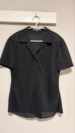 最終値下げ　JIL SANDER ブラック半袖シャツのサムネイル