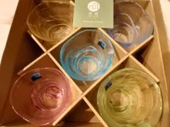 最終価格【新品未使用】津軽びいどろ　ねぶた グラスセット　5客