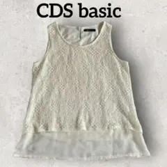 CDS basic レースタンクトップ レイヤードノースリーブ (M)ホワイト系のサムネイル