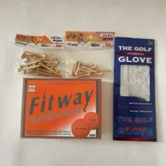 Fitway ゴルフ用品セット ウッドティー2種 ゴルフボール グローブのサムネイル