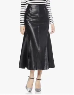 ROYAL PARTY エコレザー（フェイクレザー）素材のマーメイドスカート