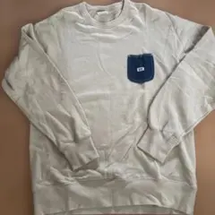 Lee ベージュ トレーナー デニムポケット付き