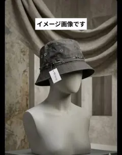 【新品未使用】バケットハット 男女兼用 UVカット 折りたたみ可 グレー