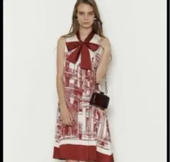 GUCCI グッチ 美品シルクワンピース42 - メルカリ