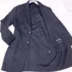 ZARA MAN　黒 ダブルボタン チェスターコート L相当 黒