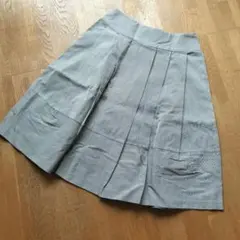 SCOTCLUB フレアスカート グレー ストライプのサムネイル
