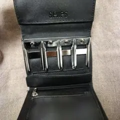 SHIPS 合皮レザー 三つ折り財布　コインキャッチャー付きのサムネイル