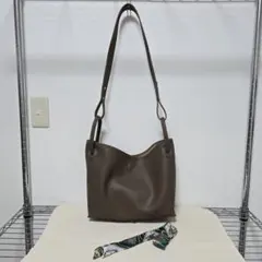 2WAYレザーバッグ インナーバッグ付き