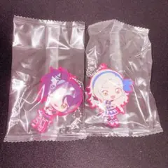 アイカツ プリパラ ガチャ ラバーキーホルダー 東堂シオン 黒沢凛