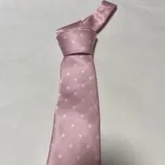 SIMPLE PHRASE CRAVAT ピンク ドット柄 ネクタイ