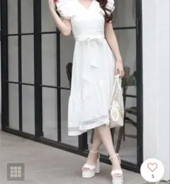 ROYAL PARTY カシュクールシアーディティールワンピース （オフホワイト