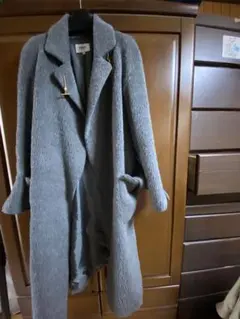 【軽い】49AV. junko shimada ロングコート グレー 38のサムネイル