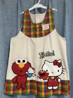 エルモ×ハローキティ　エプロン　保育士