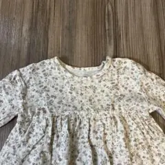 【美品】mamaraku 小花柄 スカートロンパース バースデイ 70