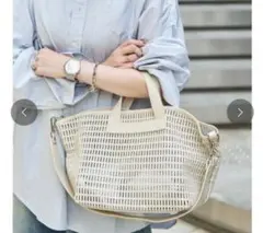未使用　Mrose/エンメローズ cut tote バッグのサムネイル