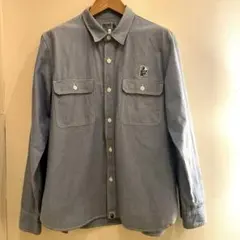 A BATHING APE URSUS シャツ 2XL ワークシャツ ブルーのサムネイル