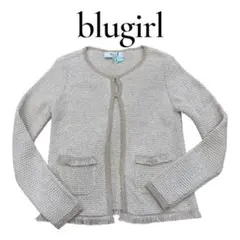 blugirl ベージュ カーディガン フリンジ　イタリア製のサムネイル