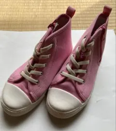 ピンク ハイカットスニーカー19cmのサムネイル
