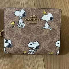 COACH x PEANUTS スヌーピー 二つ折り財布のサムネイル
