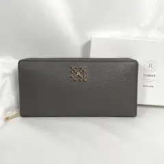 未使用 russet ラシット 長財布 モノグラムプレート ラウンドジップ 箱付