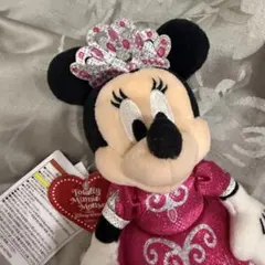 トータリー・ミニーマウス　ぬいぐるみバッジ プリンセスデイズ