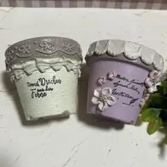 かりん様専用 リメイク鉢♡リメイク鉢♡ハンドメイド♡⒉5号リメ鉢
