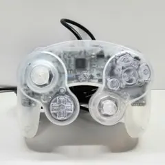 ゲームキューブコントローラー　GCコン　オールクリア　スケルトン　カスタム