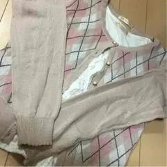 アーガイルカーディガン