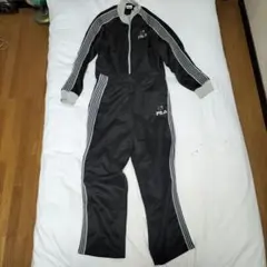 FILA ジャージ上下セット ブラック 猫ロゴ　中古品