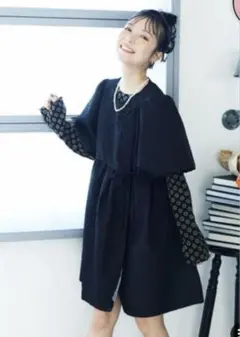 【新品】フリークスストア フクレジャガードパフスリーブリボンミニワンピース