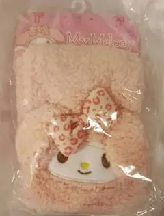 마이멜로디 표범 무늬 리본 모코모코 머플러