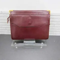 カルティエ CARTIER セカンドバッグ クラッチバッグ ボルドー 赤のサムネイル