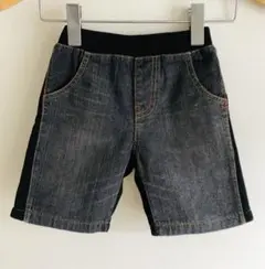 サイズ90 Comme Ca Ismデニムショートパンツ ブラック