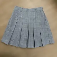 ピンクラテ　チェックプリーツスカート