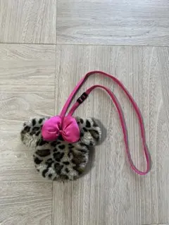 ミニーヒョウ柄ポシェット