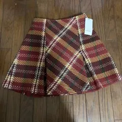 snidel ロービングチェックミニスカート