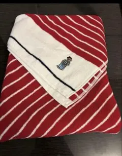 ②③新品ラルフローレン　ストライプ赤　ポロベア　フェイスタオル　一枚