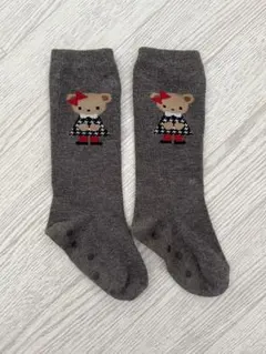 ファミリア クマデザイン ベビー靴下 2足セット12～14センチ