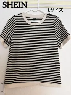 Dazy ボーダー半袖Tシャツ Lサイズ